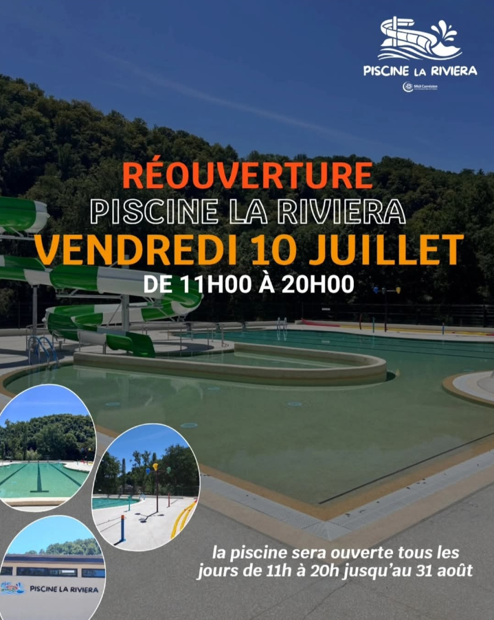 Réouverture piscine