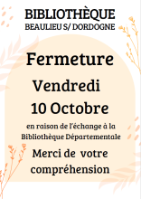 Fermeture exceptionnelle