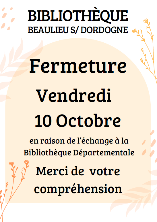 Fermeture exceptionnelle