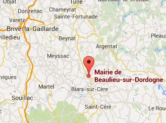 Localisation Beaulieu-sur-dordogne